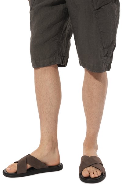 Шлепанцы из нубука DOUCAL'S, арт. DU2859MYK0UF249NN06, фото 3