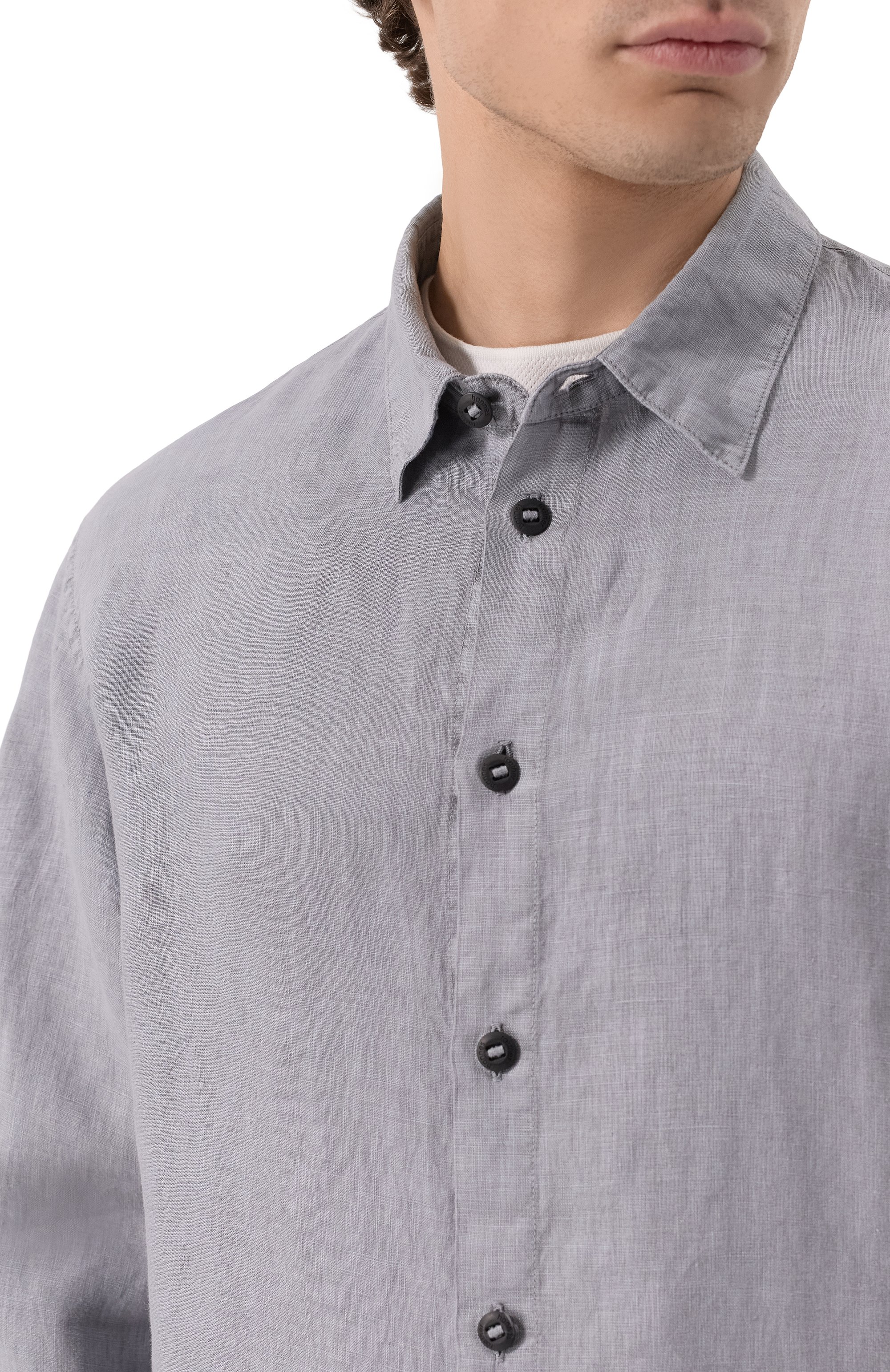 Льняная рубашка HANNES ROETHER, арт. ER290.601/, фото 5