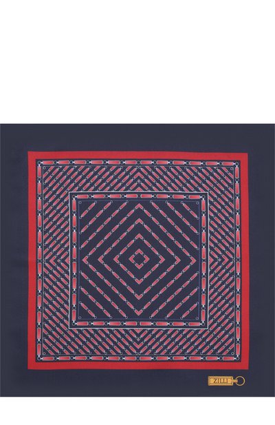 Шелковый платок с принтом ZILLI бордового цвета по цене 8995 руб., арт. 50075/HANDKERCHIEF, фото 3 Шелковый платок с принтом ZILLI, арт. 50075/HANDKERCHIEF, фото 3