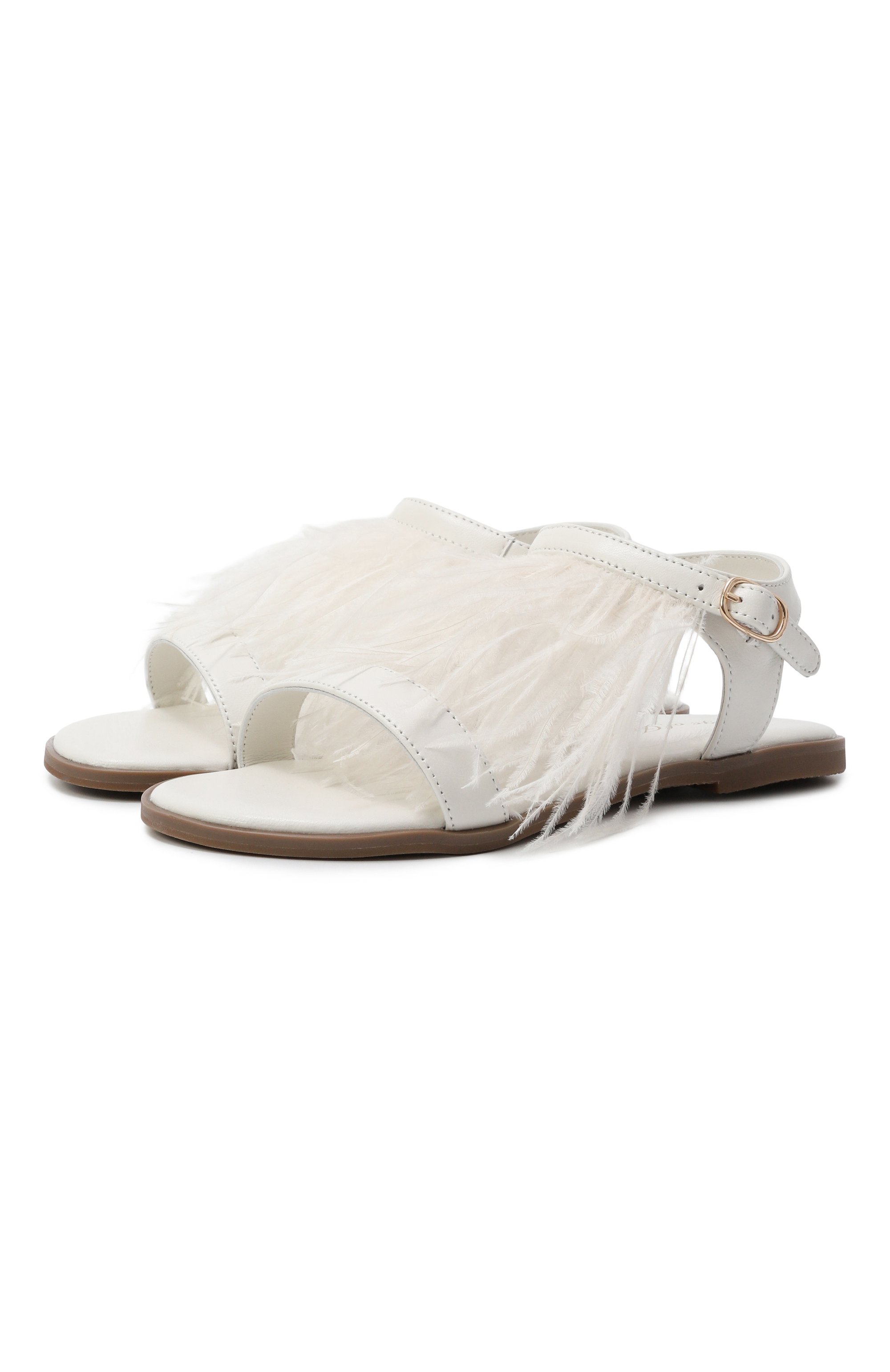 Кожаные сандалии elle AGE OF INNOCENCE белого цвета по цене 17150 руб., арт. 000213/ELLE/31, фото 1 Кожаные сандалии elle AGE OF INNOCENCE, арт. 000213/ELLE/31, фото 1