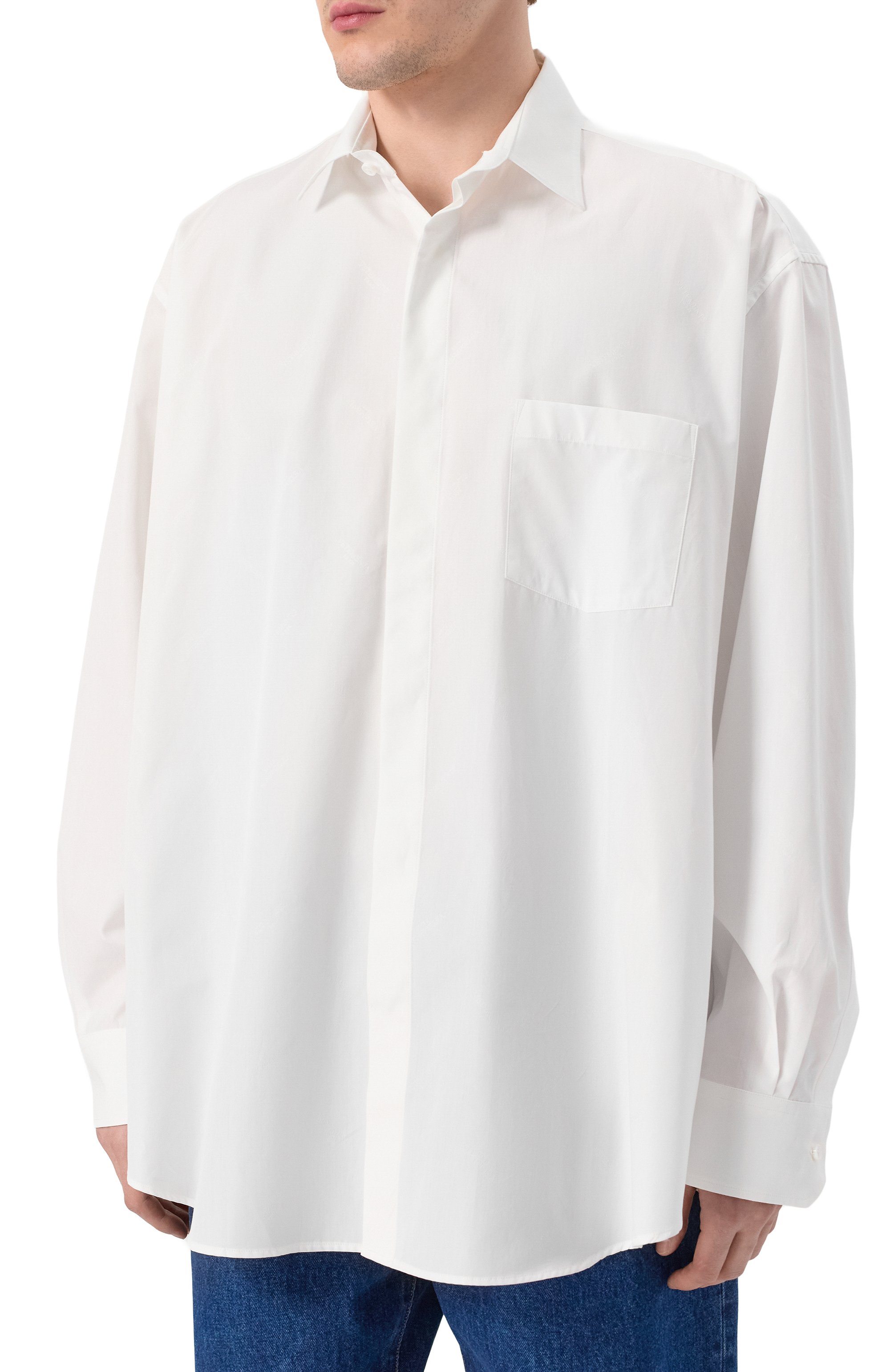 Хлопковая рубашка VETEMENTS, арт. UA66SH400W, фото 3