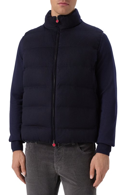 Кашемировый жилет Kiton UW2226V0436H02 Синий  UW2226V0436H02 Фото 3
