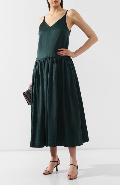 Платье из смеси вискозы и хлопка DRIES VAN NOTEN зеленого цвета по цене 59950 руб., арт. 191-11064-7344, фото 2 Платье из смеси вискозы и хлопка DRIES VAN NOTEN, арт. 191-11064-7344, фото 2