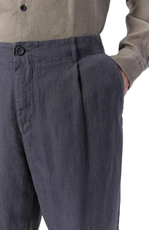 Льняные брюки Hannes Roether PA21DRE.602 Серый  PA21DRE.602 Фото 5