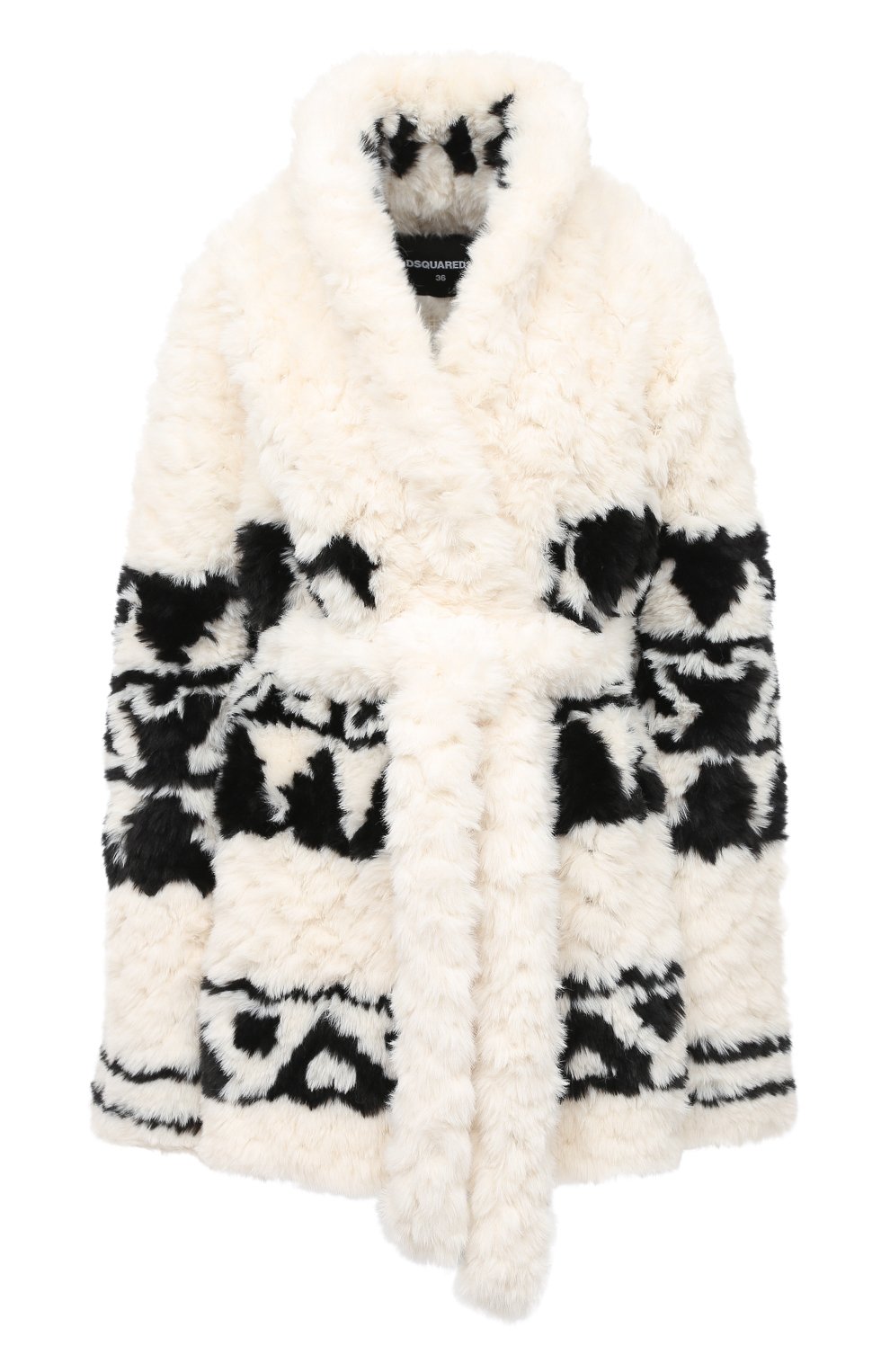 Пальто DSQUARED2 белого цвета по цене 253000 руб., арт. S72AA0464/S53449, фото 1 Пальто DSQUARED2, арт. S72AA0464/S53449, фото 1