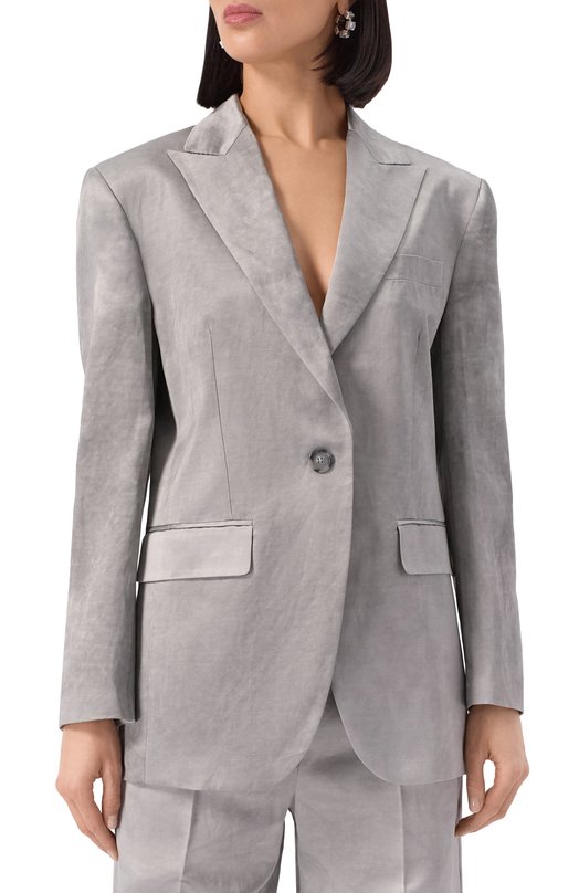 Атласный жакет Pinko 104716/A2BP Серый  104716/A2BP Фото 3