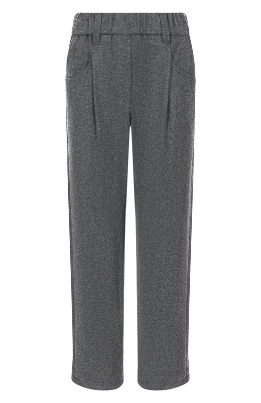 Шерстяные брюки Brunello Cucinelli MB162P8417 Серый MB162P8417