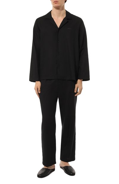 Хлопковая пижама BOSS черного цвета по цене 14950 руб., арт. 50485749, фото 2 Хлопковая пижама BOSS, арт. 50485749, фото 2