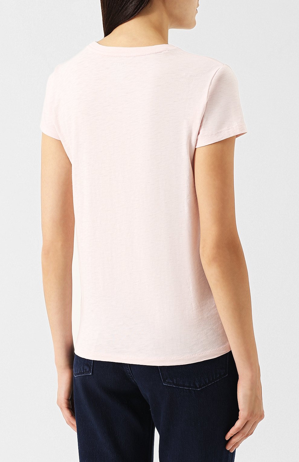 Хлопковая футболка с круглым вырезом и логотипом бренда POLO RALPH LAUREN, арт. 211719204, фото 4