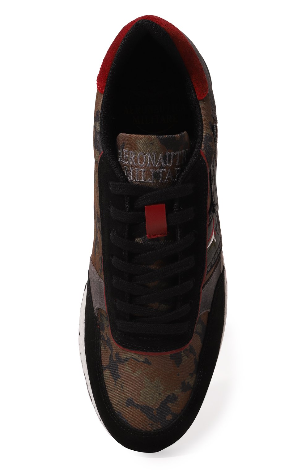Комбинированные кроссовки AERONAUTICA MILITARE хаки цвета по цене 36150 руб., арт. 222SC221CT2907, фото 6 Комбинированные кроссовки AERONAUTICA MILITARE, арт. 222SC221CT2907, фото 6