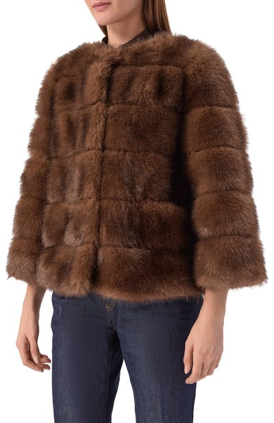 Шуба из экомеха DIEGO M, арт. 25IM-B255/25IT-248, фото 3