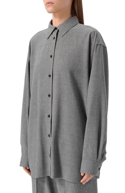 Рубашка из вискозы и шерсти TOTEME, арт. 254-WRT0480-FB0016, фото 3