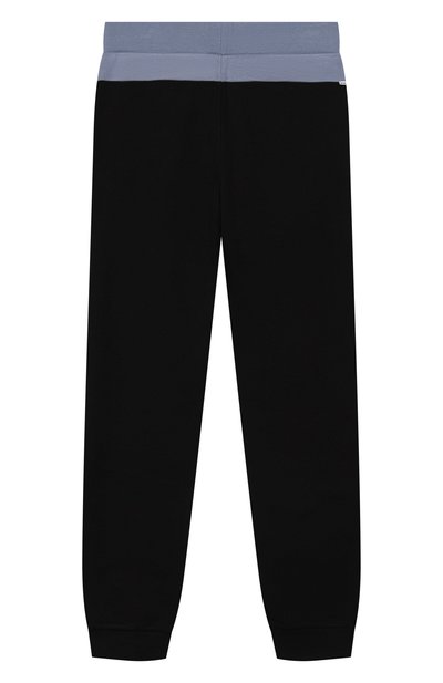 Хлопковые джоггеры BOSS черного цвета по цене 10900 руб., арт. J51152/14A-16A, фото 2 Хлопковые джоггеры BOSS, арт. J51152/14A-16A, фото 2