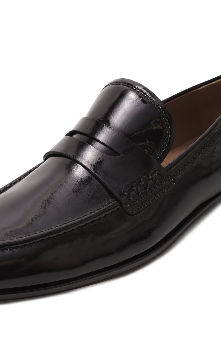 Мужские кожаные лоферы GIANVITO ROSSI черного цвета, арт. U25350.20CU0.NUINER0 | Фото 7 (Материал внутренний: Натуральная кожа; Нос: Не проставлено; Материал внешний: Натуральная кожа; Стили: Классический; Автоматизация состава: Проставлено)
