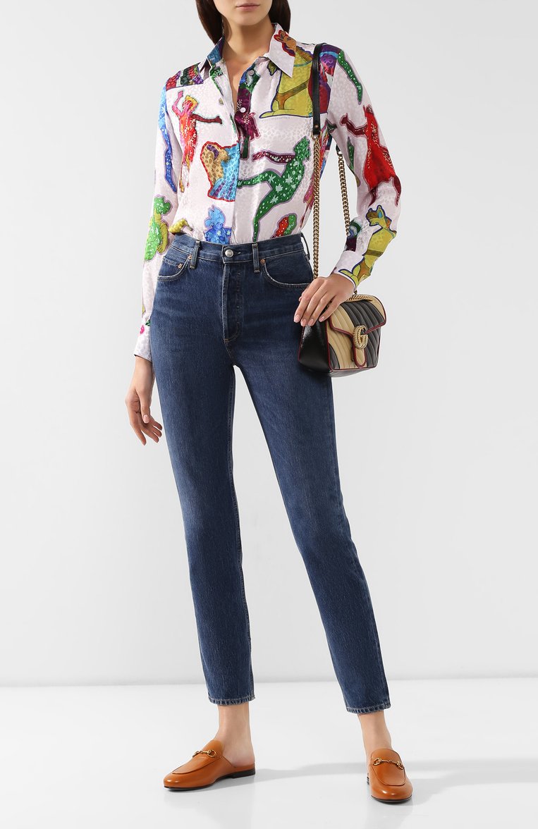 Женские кожаные сабо princetown GUCCI светло-коричневого цвета, арт. 423513/C9D00 | Фото 2 (Материал внутренний: Натуральная кожа; Подошва: Плоская; Статус проверки: Проверено, Проверена категория; Каблук высота: Без каблука, Низкий; Материал внешний: Натуральная кожа)