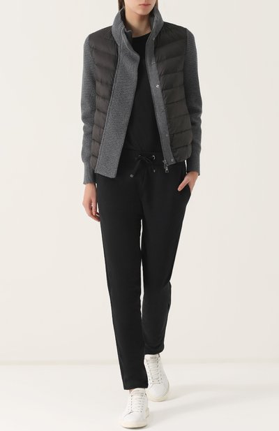 Пуховик с шерстяными рукавами MONCLER, арт. C2-093-94534-00-98124, фото 2