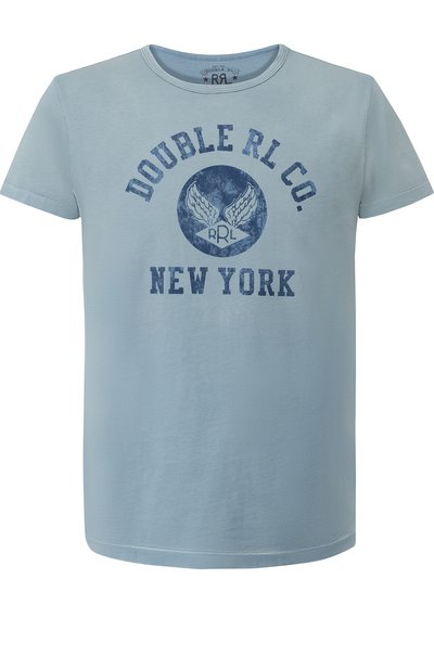 Хлопковая футболка с принтом RRL, арт. 782704107, фото 1