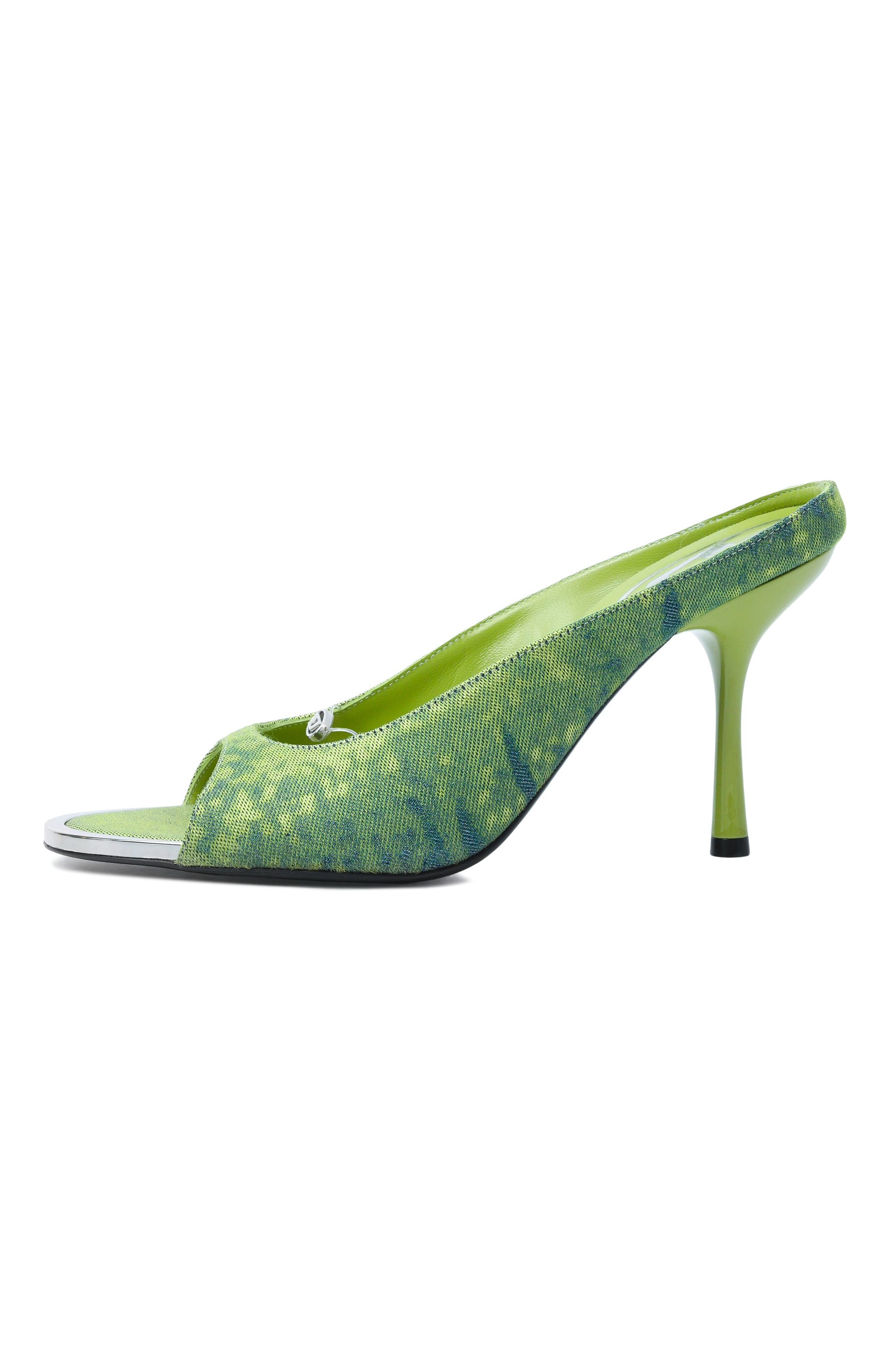 Текстильные мюли d-diam's sa 90 DIESEL зеленого цвета по цене 66650 руб., арт. Y03982/P7675, фото 4 Текстильные мюли d-diam's sa 90 DIESEL, арт. Y03982/P7675, фото 4