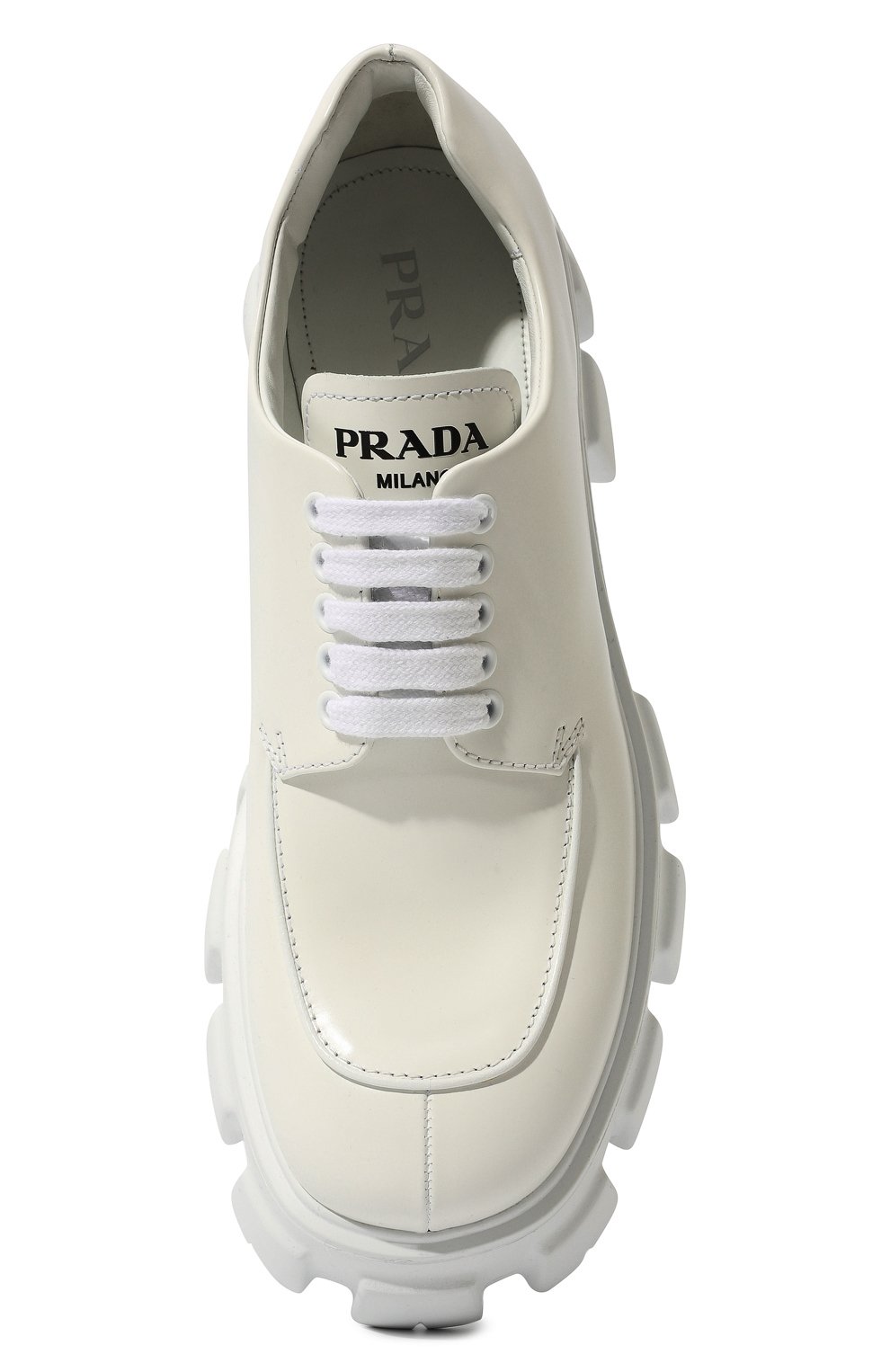 Кожаные дерби PRADA, арт. 2EE356-B4L-F0009, фото 6
