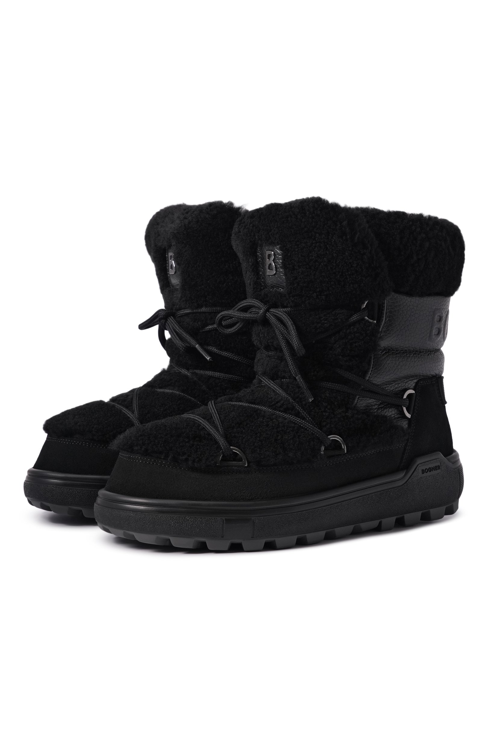 Полусапоги chamonix из овчины BOGNER черного цвета по цене 65400 руб., арт. 22646604, фото 1 Полусапоги chamonix из овчины BOGNER, арт. 22646604, фото 1