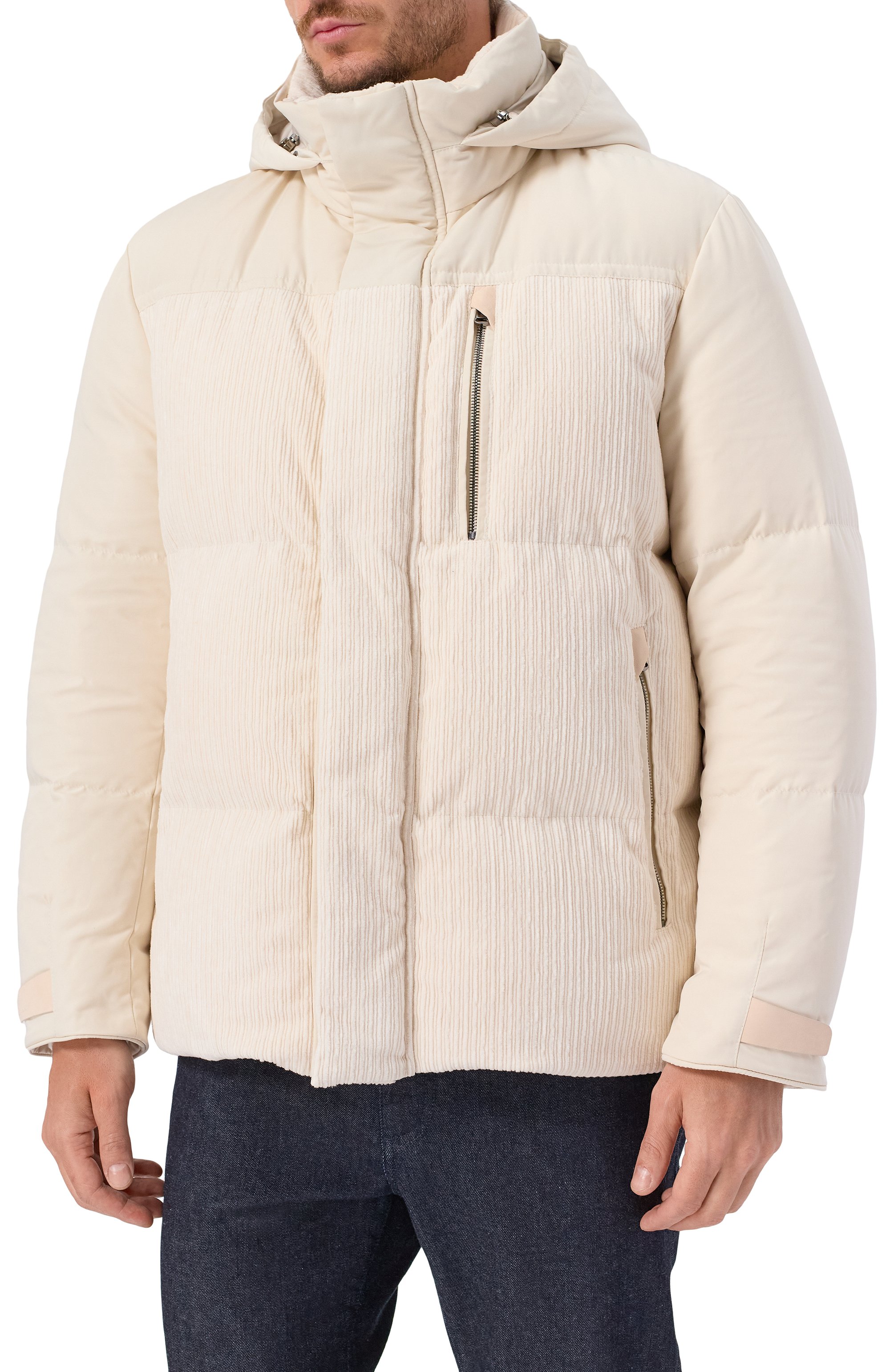 Пуховик с отделкой из вельвета KITON, арт. UW2210V0430H01, фото 3