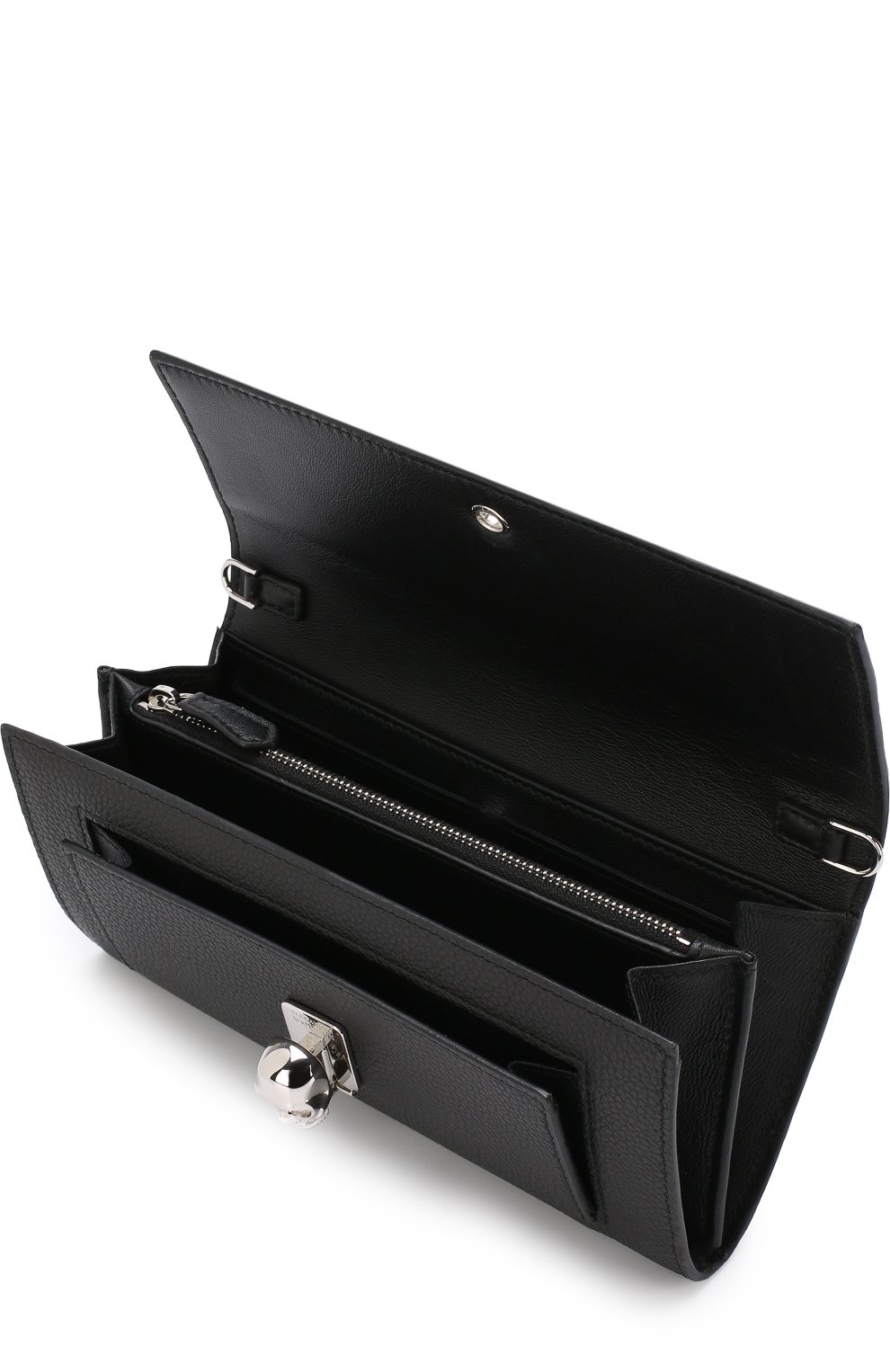 Кожаное портмоне с �цепочкой ALEXANDER MCQUEEN, арт. 414659/BPT0I, фото 3