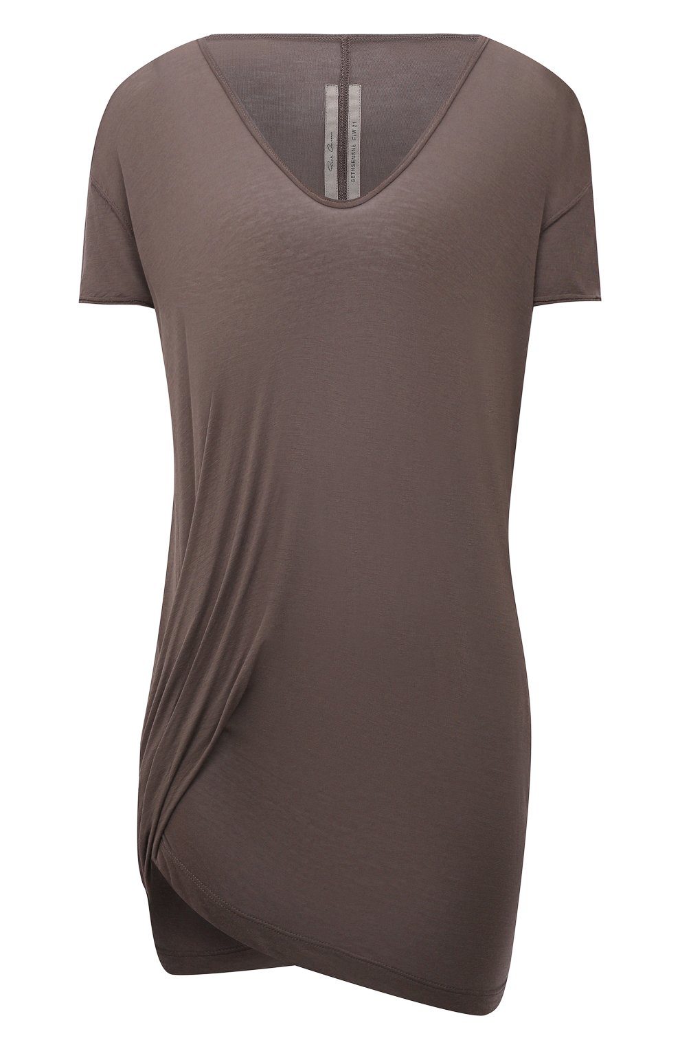 Футболка из вискозы и шелка RICK OWENS, арт. RP02A7206/JS, фото 1