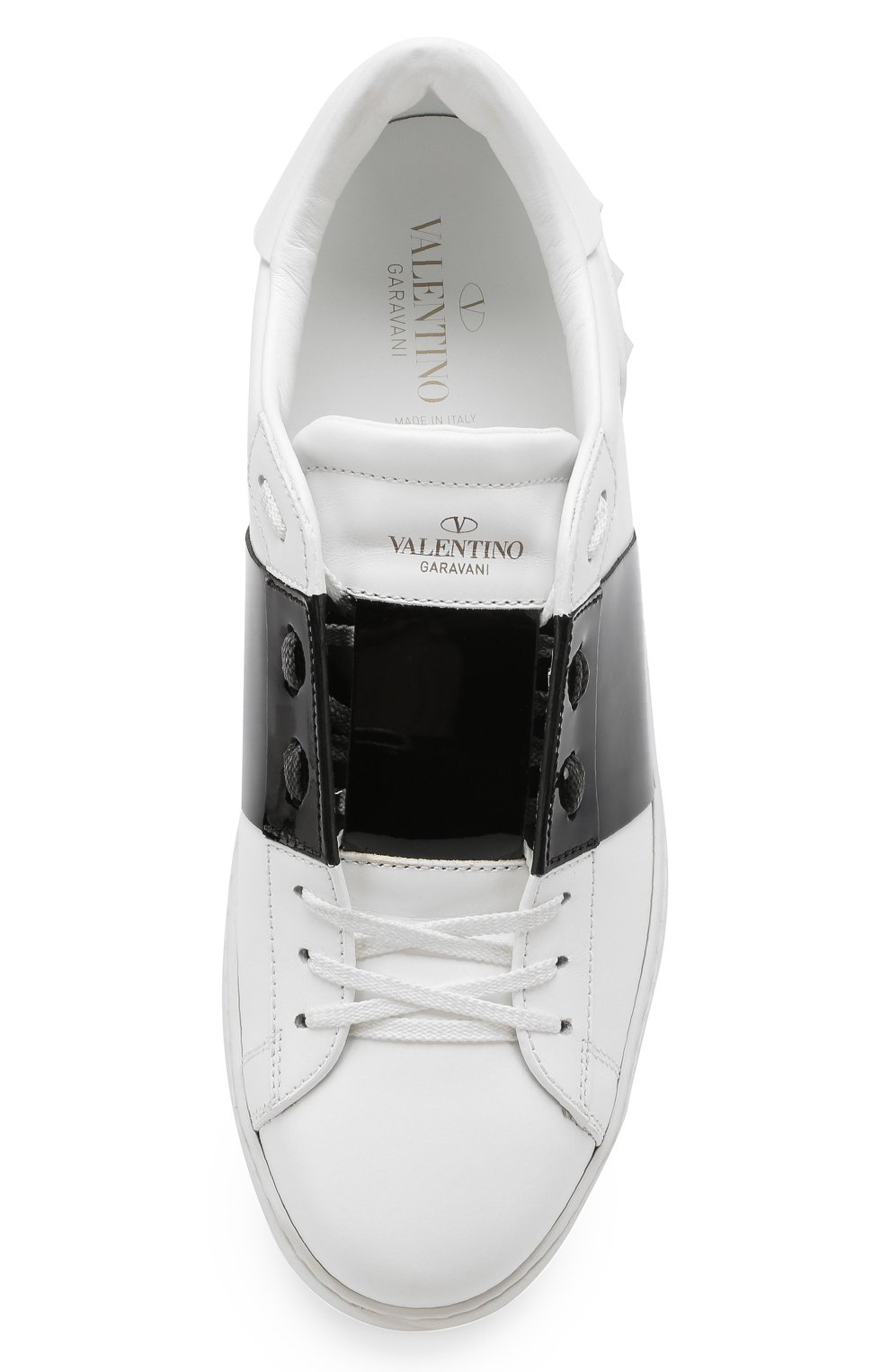 Кожаные кеды open VALENTINO черного цвета по цене 51300 руб., арт. MY0S0830/TCQ, фото 5 Кожаные кеды open VALENTINO, арт. MY0S0830/TCQ, фото 5