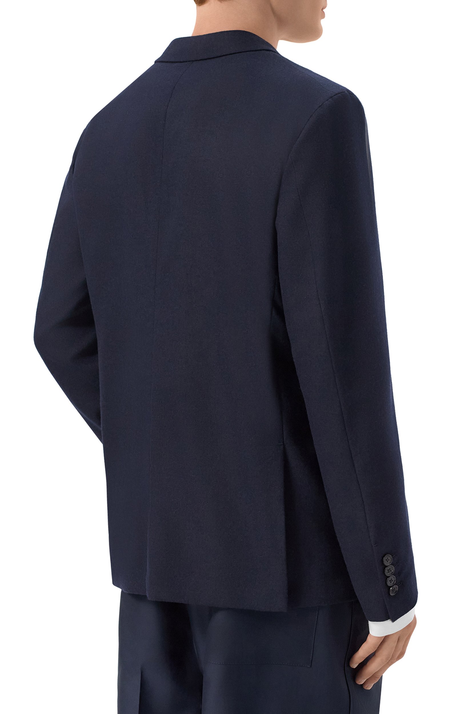 Шерстяной пиджак JIL SANDER темно-синего цвета по цене 456000 руб., арт. J22BN0291/J40333, фото 4 Шерстяной пиджак JIL SANDER, арт. J22BN0291/J40333, фото 4