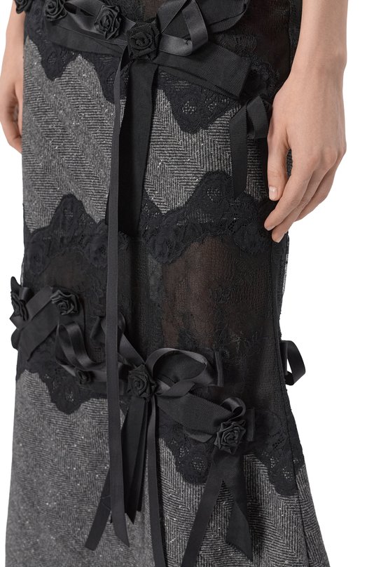 Комбинированная юбка Daniil Antsiferov DA_3210G Серый  DA_3210G Фото 5