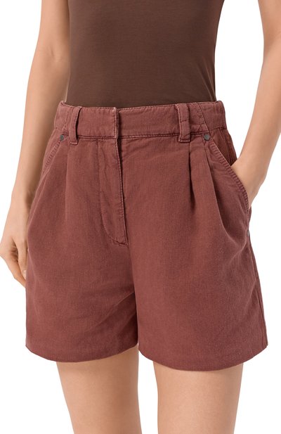 Шорты из хлопка и льна BRUNELLO CUCINELLI, арт. ML996P5761, фото 5