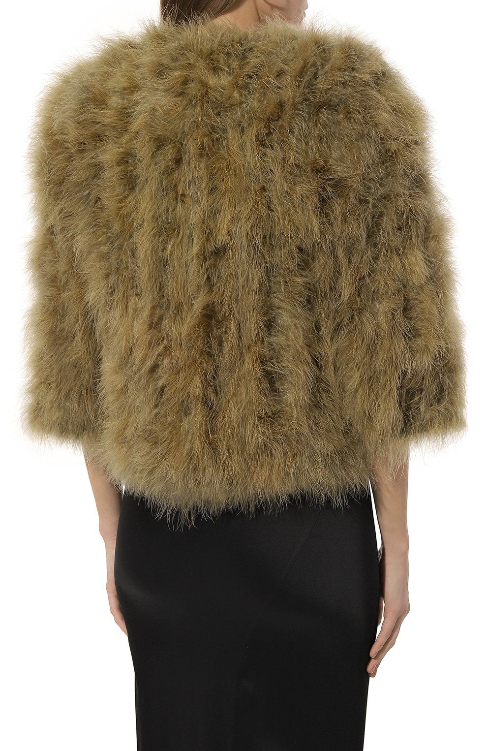 Жакет с отделкой перьями YVES SALOMON, арт. 8EYV29454PLUX, фото 4