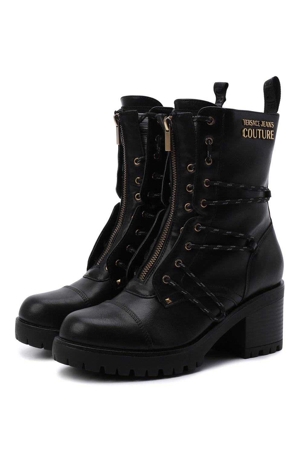 Ботильоны VERSACE JEANS COUTURE, арт. 71VA3S93-F0ND0 MIA DIS. 47 C0ATED BLACK/71570, фото 1