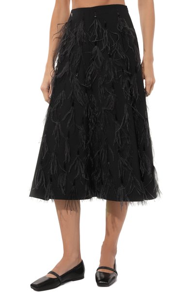 Шерстяная юбка BRUNELLO CUCINELLI темно-серого цвета по цене 963500 руб., арт. M0W07G3700, фото 3 Шерстяная юбка BRUNELLO CUCINELLI, арт. M0W07G3700, фото 3