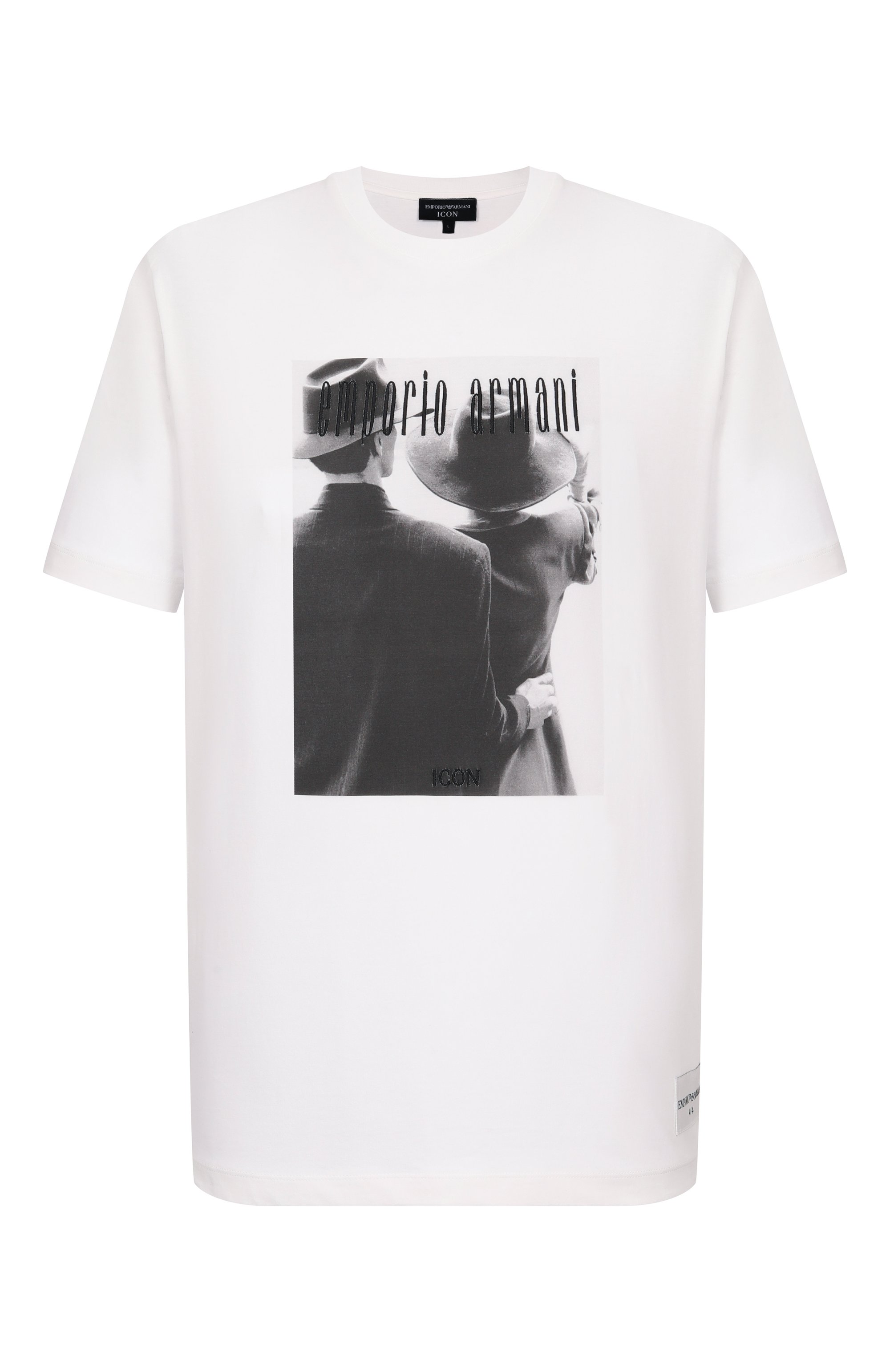 Хлопковая футболка EMPORIO ARMANI, арт. EM004751/AF23082, фото 1