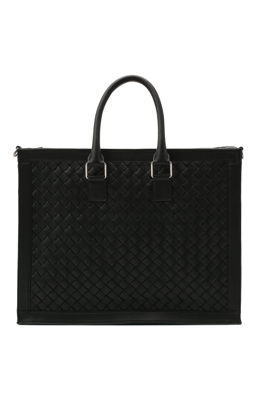 Кожаная сумка BOTTEGA VENETA черного цвета по цене 390500 руб., арт. 641025/V05J1, фото 1 Кожаная сумка BOTTEGA VENETA, арт. 641025/V05J1, фото 1