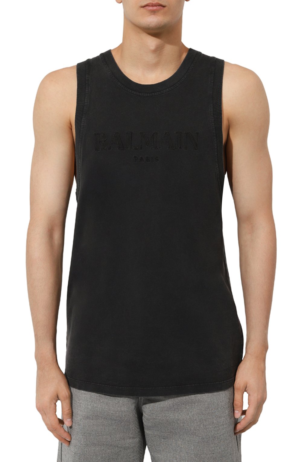 Хлопковая майка BALMAIN, арт. DH1EC016/BC73, фото 3