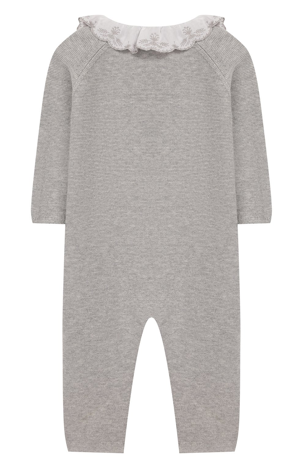 Хлопковый комбинезон TARTINE ET CHOCOLAT серого цвета по цене 11550 руб., арт. TQ32001/1M-1A, фото 2 Хлопковый комбинезон TARTINE ET CHOCOLAT, арт. TQ32001/1M-1A, фото 2