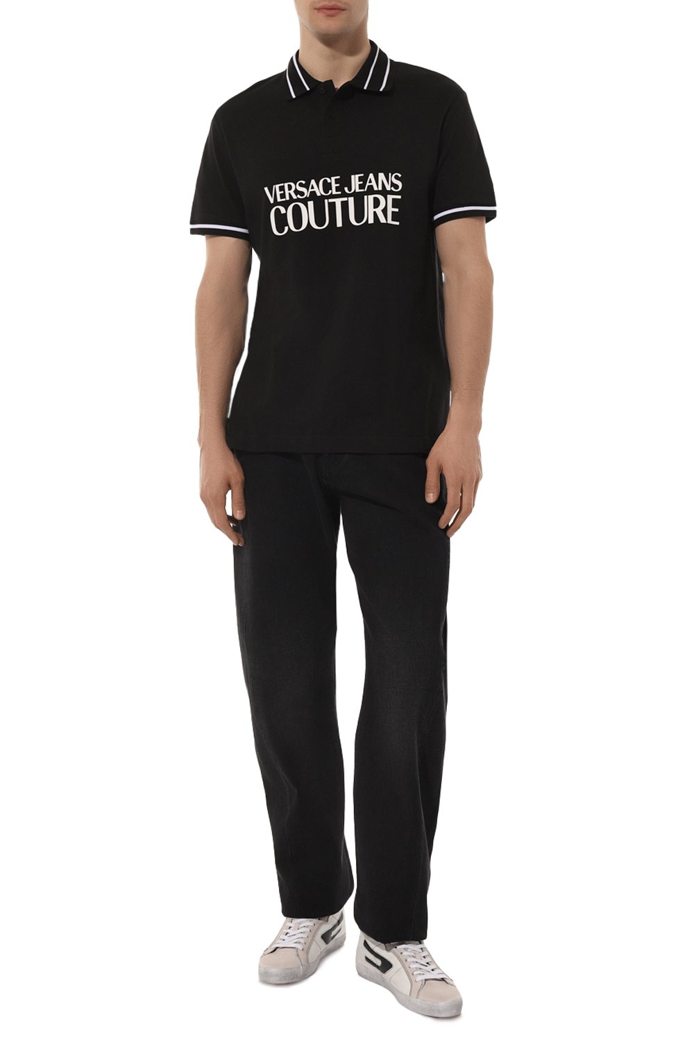 Хлопковое поло VERSACE JEANS COUTURE, арт. 74GAGT03/CJ010, фото 2