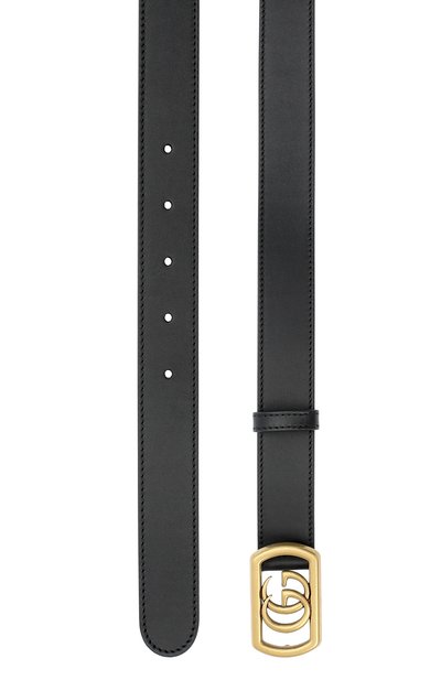 Кожаный ремень GUCCI черного цвета по цене 54720 руб., арт. 575587/AP00T, фото 2 Кожаный ремень GUCCI, арт. 575587/AP00T, фото 2