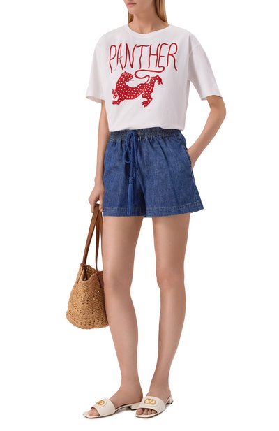 Джинсовые шорты VALENTINO, арт. 8B3DD550/9YA, фото 2