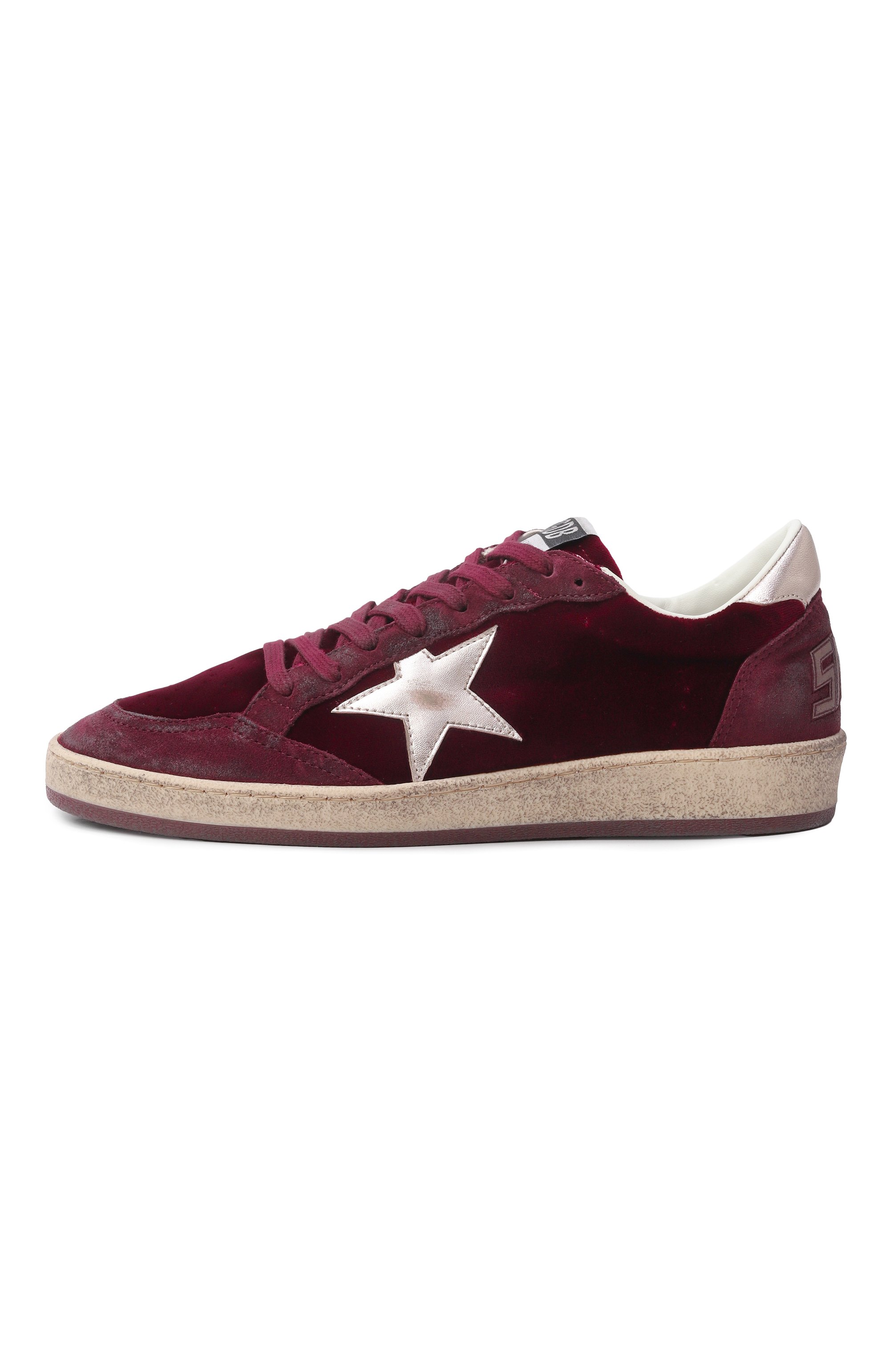 Комбинированные кеды ball star GOLDEN GOOSE DELUXE BRAND, арт. GWF00117.F007476, фото 4