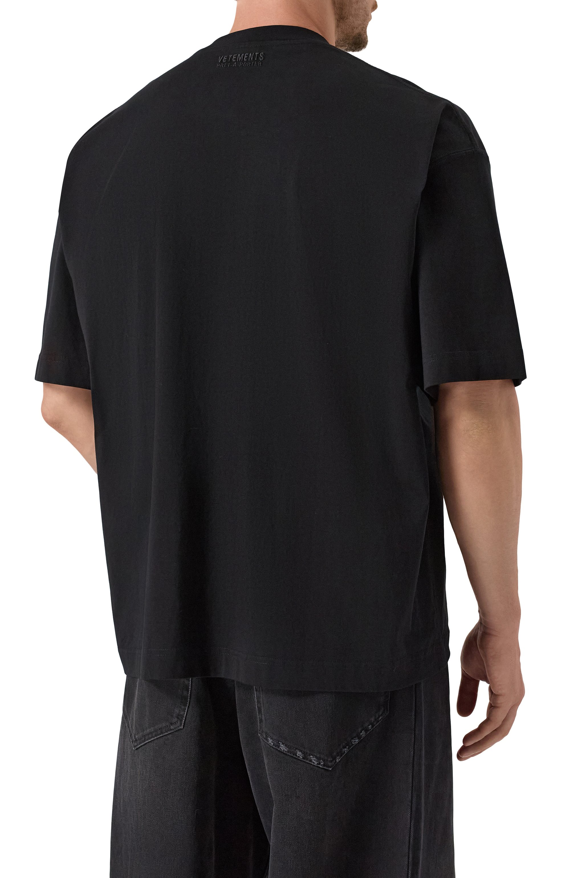 Хлопковая футболка VETEMENTS, арт. UH76TR600B/1000 LIGHT JERSEY, фото 4