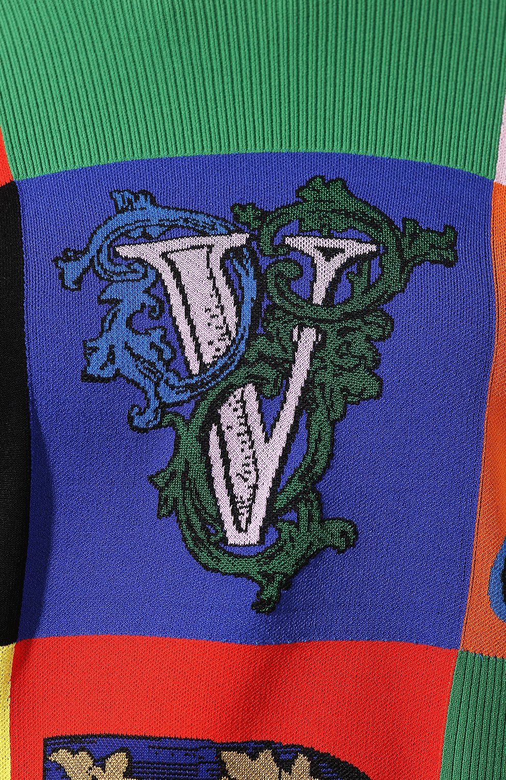 Пуловер VERSACE разноцветного цвета по цене 182500 руб., арт. A82162/A228458, фото 5 Пуловер VERSACE, арт. A82162/A228458, фото 5