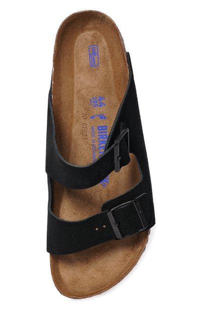 Замшевые шлепанцы arizona BIRKENSTOCK черного цвета по цене 17850 руб., арт. 951323, фото 5 Замшевые шлепанцы arizona BIRKENSTOCK, арт. 951323, фото 5