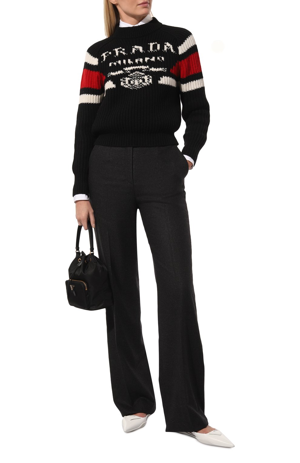 Кашемировый свитер PRADA, арт. P24O1U-10QD-F0002-212, фото 2