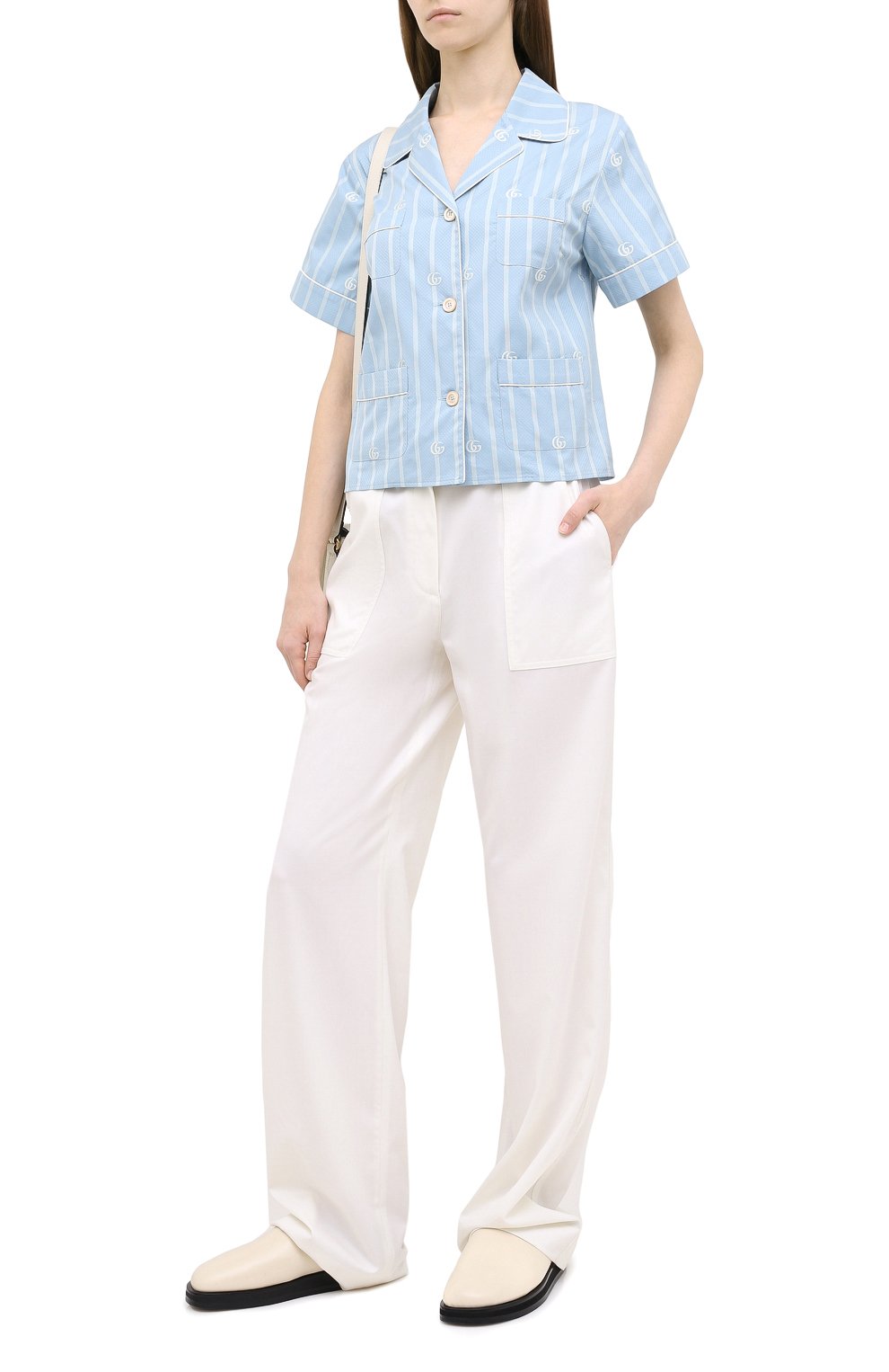 Хлопковая рубашка GUCCI, арт. 625908/ZAEF1, фото 2