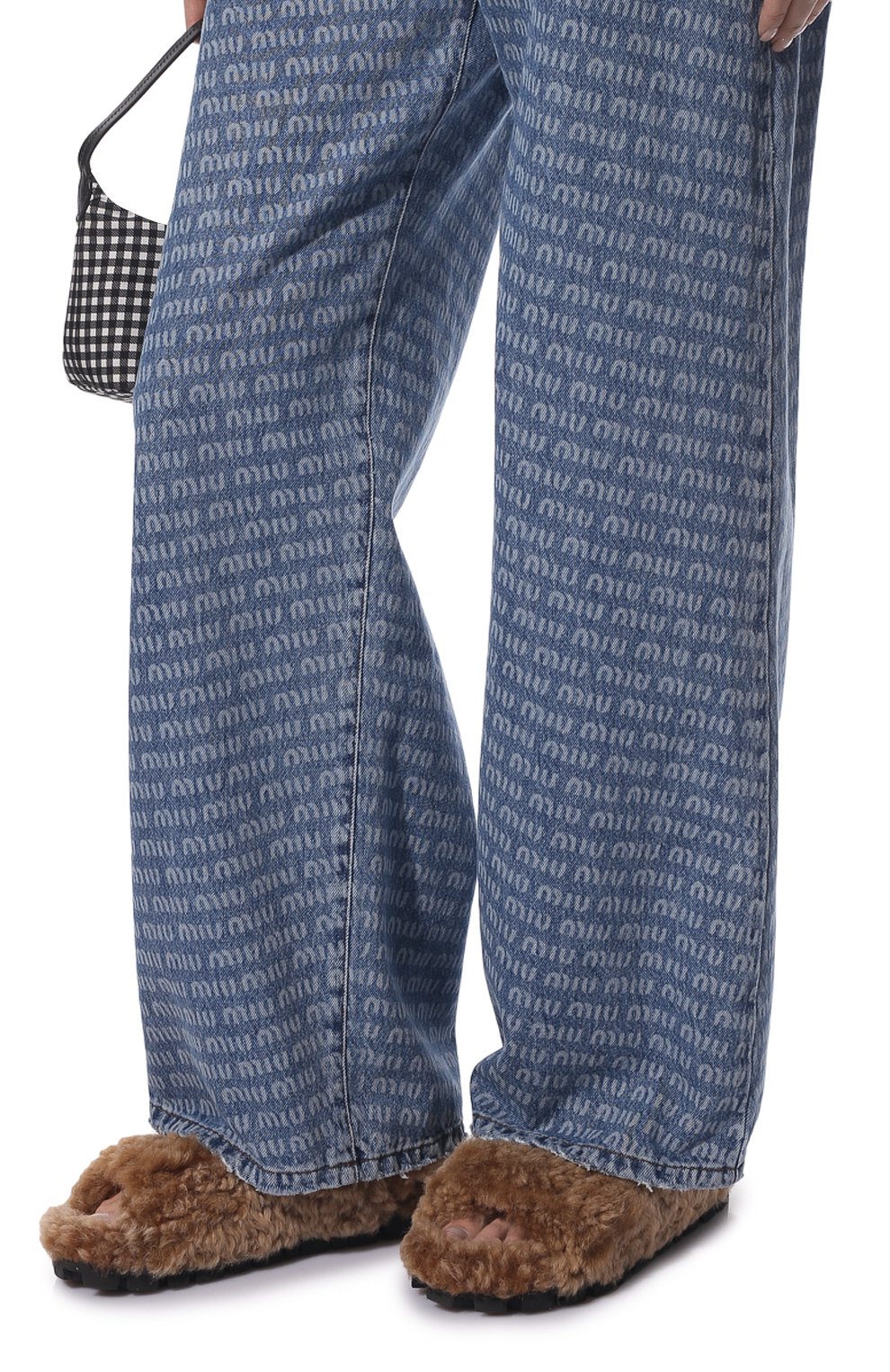 Меховые сандалии MIU MIU, арт. 5X579D-3I3K-F0046-010, фото 3