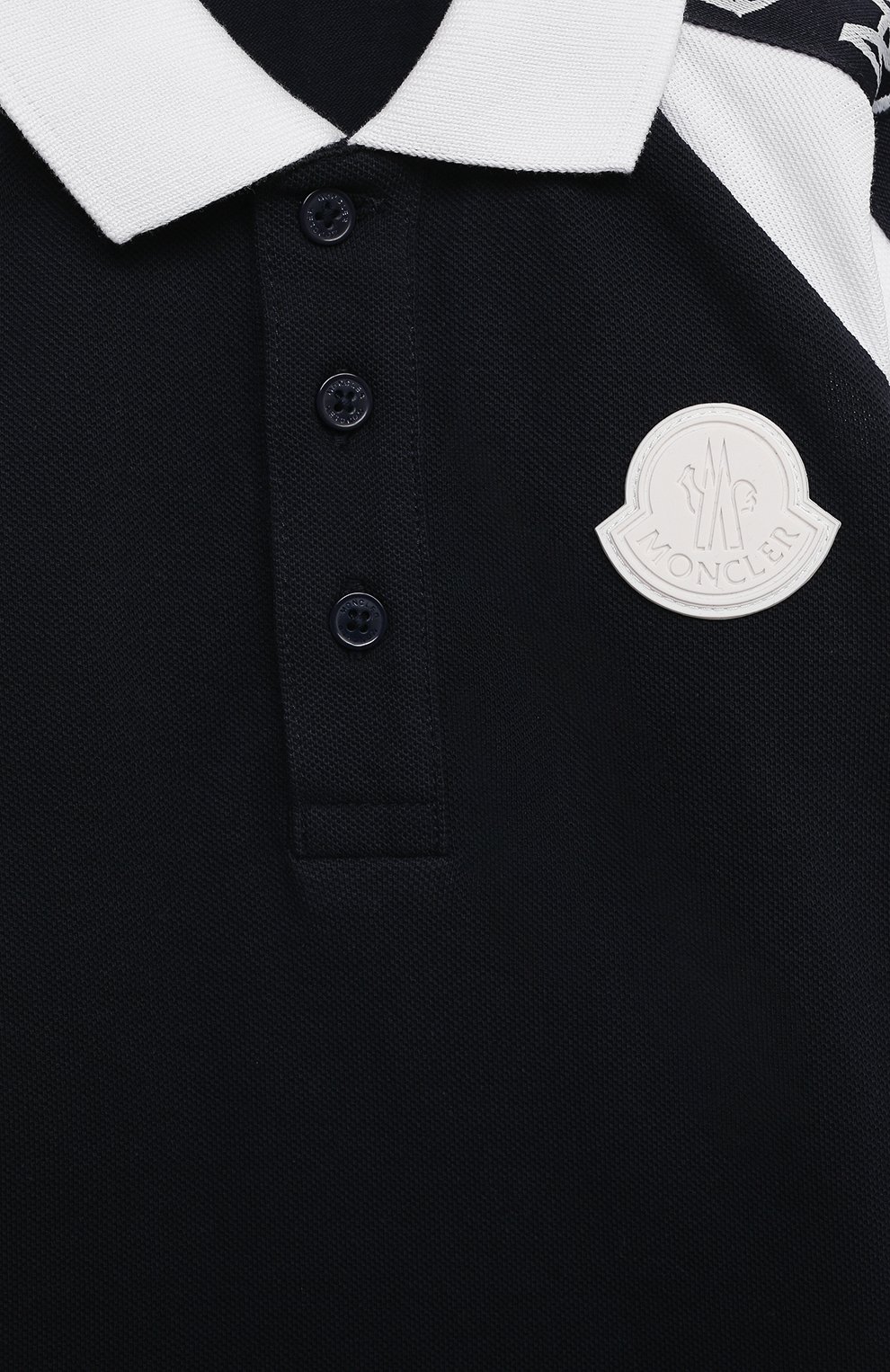 Хлопковое поло MONCLER, арт. G1-951-8A705-20-8496F, фото 3