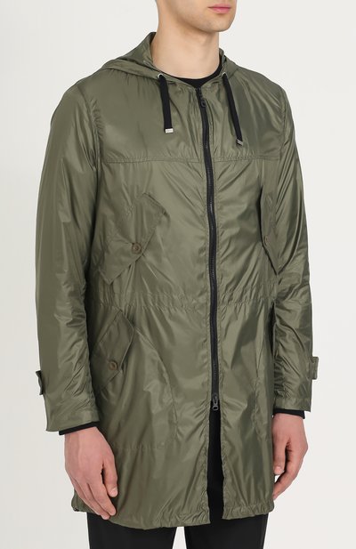 Парка на молнии с капюшоном и контрастной отделкой на спине THE EDITOR, арт. E2.2448N15/5513, фото 3